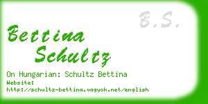 bettina schultz business card
